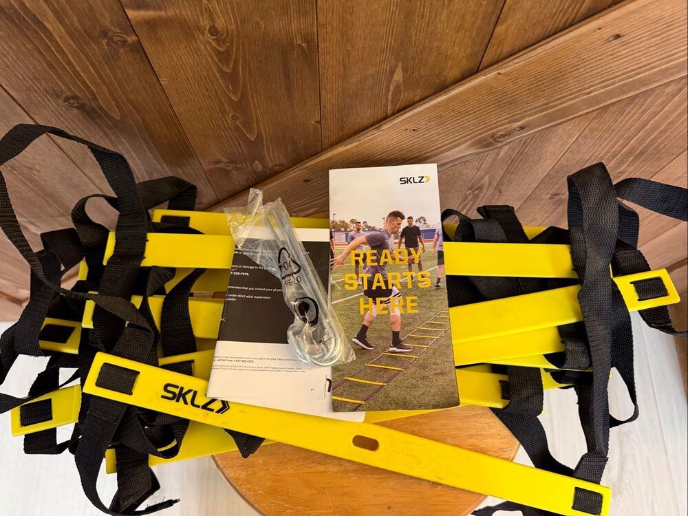 SKLZ Quick Ladder 15’ Agility Speed Training Ladder w/ Carry Bag Stakes Guide (9
